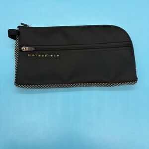 Waterfield Designs Black Pouch Bag Nylon Made in San Francisco 10”x5”x .75”